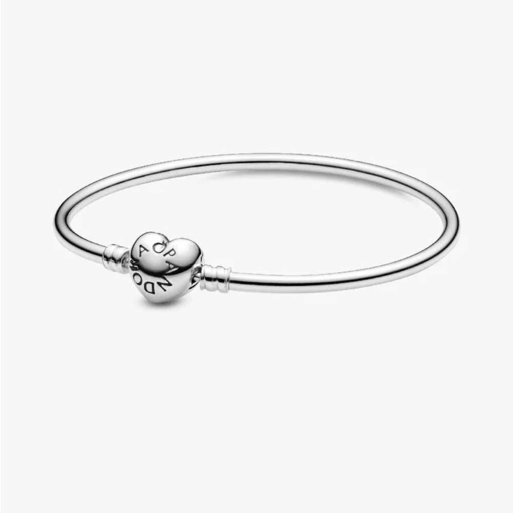 SOLD Pandora Silver Bracelet with Heart Charm